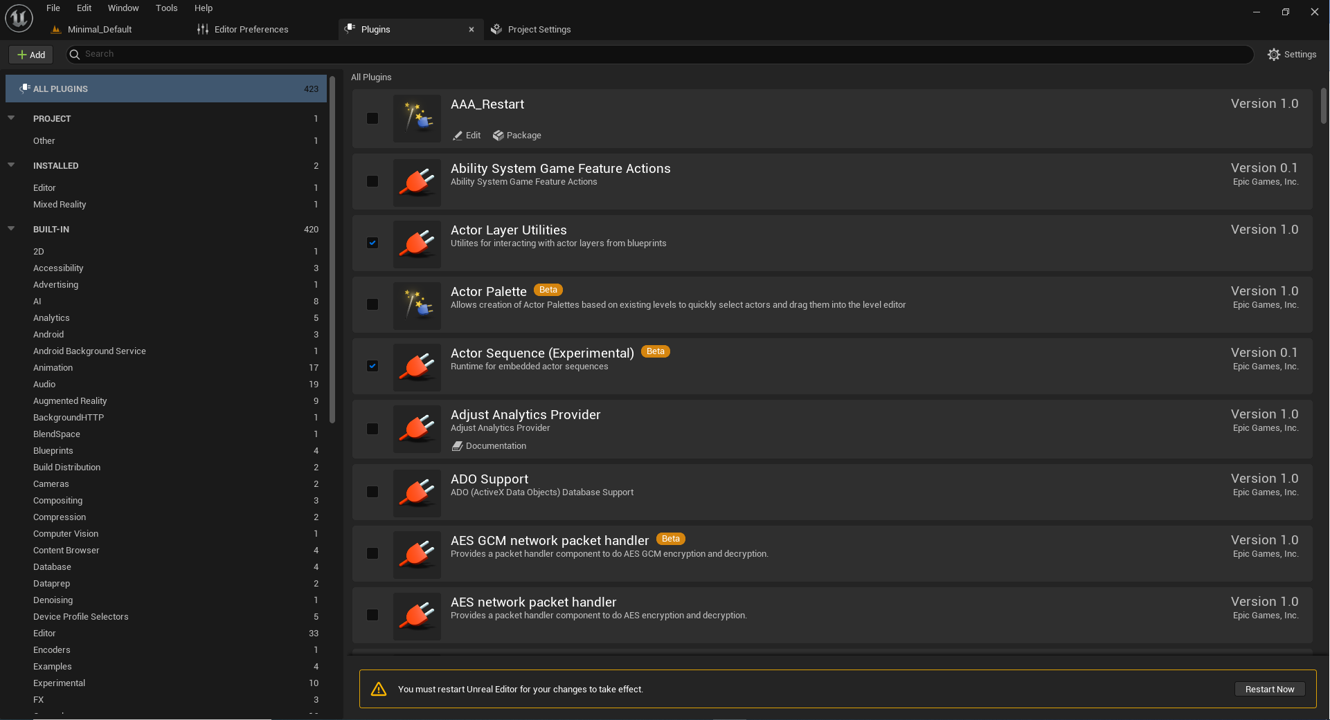 UE4 restart 6